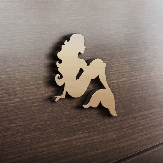 MDF Ξύλινο Σχέδιο - Γοργόνα