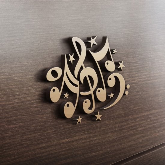 MDF Ξύλινο Σχέδιο - Νότες