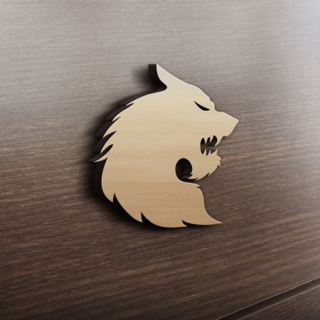 MDF Ξύλινο Σχέδιο - Λύκος