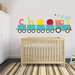 Αυτοκόλλητο τοίχου - Τρενάκι