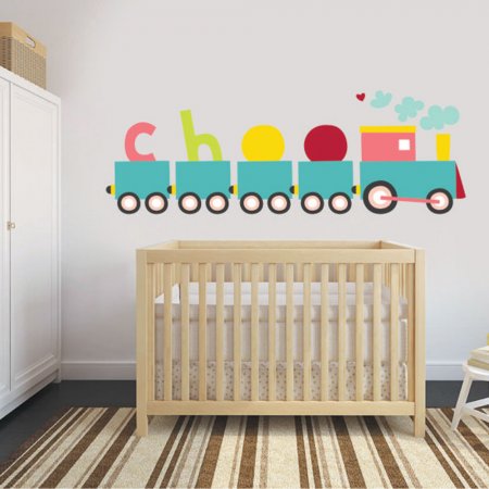 Αυτοκόλλητο τοίχου - Τρενάκι