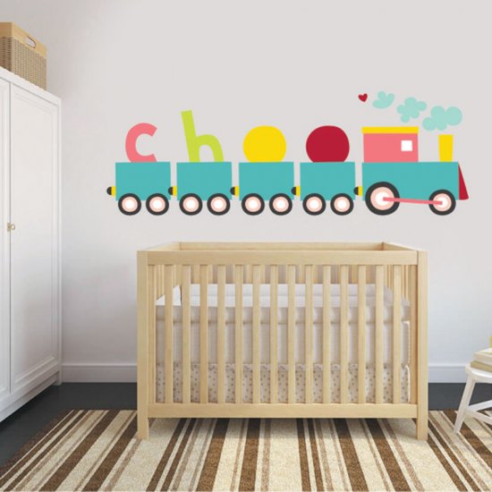 Αυτοκόλλητο τοίχου - Τρενάκι