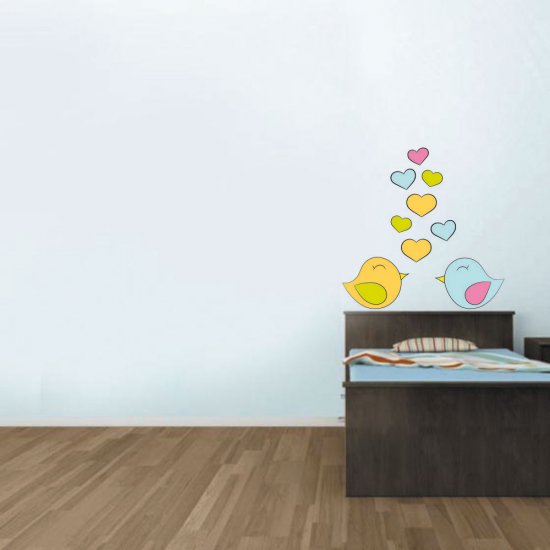 Παιδικό Αυτοκόλλητο Τοίχου - Γλυκά Πουλάκια Παιδικό Αυτοκόλλητο Τοίχου - Γλυκά Πουλάκια