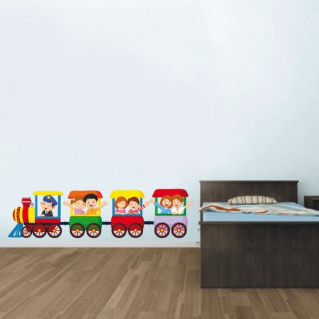 Παιδικό Αυτοκόλλητο Τοίχου - Παιδικό Τρενάκι 02
