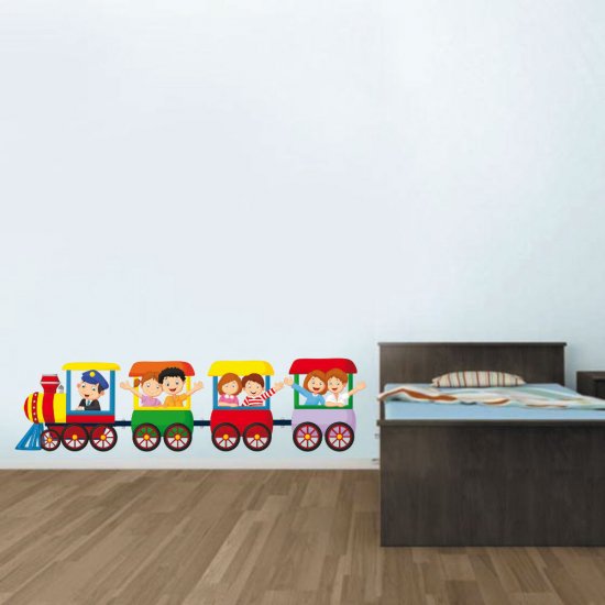 Παιδικό Αυτοκόλλητο Τοίχου - Παιδικό Τρενάκι 02 Παιδικό Αυτοκόλλητο Τοίχου - Παιδικό Τρενάκι 02
