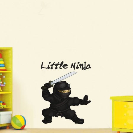 Παιδικό Αυτοκόλλητο Τοίχου - Μικρός Νίντζα