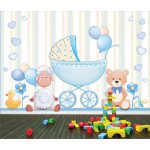 Αυτοκόλλητη ταπετσαρία - Καροτσάκι