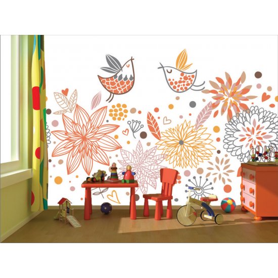 Αυτοκόλλητη ταπετσαρία - Κελάηδισμα