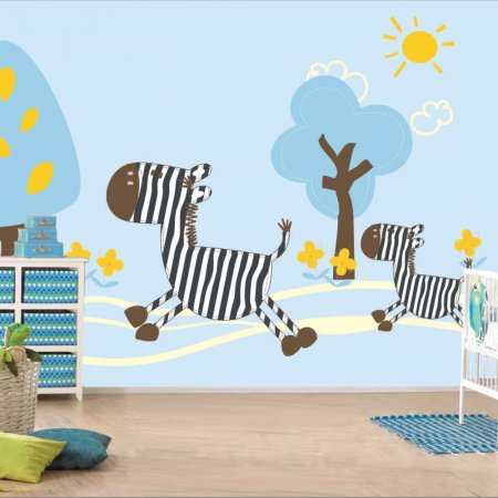 Αυτοκόλλητη ταπετσαρία - Ζεβράκια