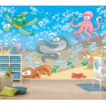 Αυτοκόλλητη ταπετσαρία - Θαλασσινά ζωάκια