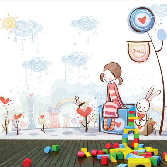 Αυτοκόλλητη ταπετσαρία - Γλυκιά παρέα