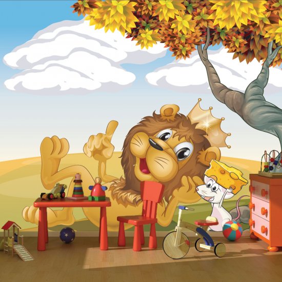 Παιδική Ταπετσαρία - Λιονταράκι βασιλιάς Παιδική Ταπετσαρία - Λιονταράκι βασιλιάς