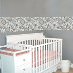 Αυτοκόλλητη Μπορντούρα - Ρετρό Λουλούδια