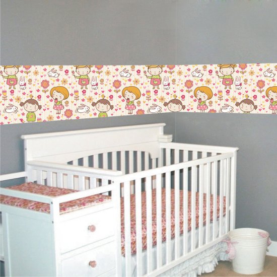 Αυτοκόλλητη Μπορντούρα - Κοριτσάκια Αυτοκόλλητη Μπορντούρα - Κοριτσάκια