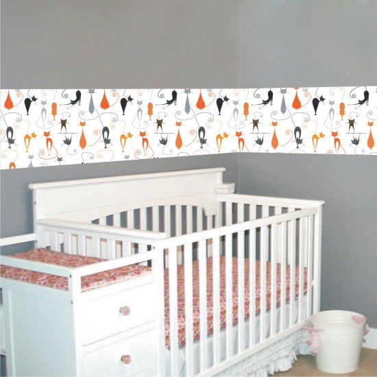 Αυτοκόλλητη Μπορντούρα - Γάτες Αυτοκόλλητη Μπορντούρα - Γάτες