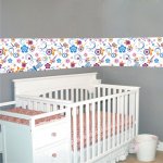 Αυτοκόλλητη Μπορντούρα - Πολύχρωμα Άνθη