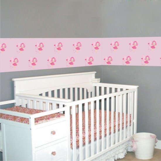 Αυτοκόλλητη Μπορντούρα - Ροζ Πριγκίπισσα Αυτοκόλλητη Μπορντούρα - Ροζ Πριγκίπισσα