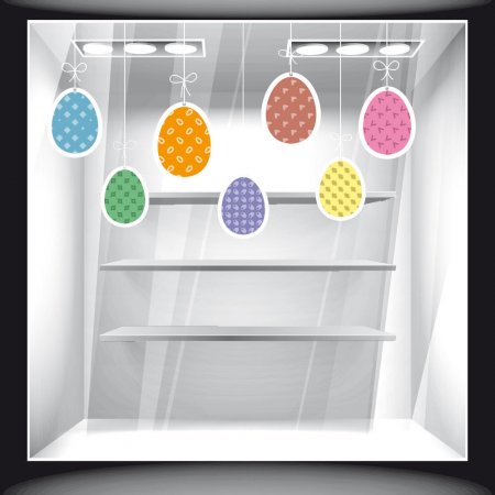 Αυτοκόλλητο Βιτρίνας - Πασχαλινό 47