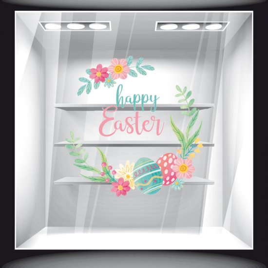 Αυτοκόλλητο Βιτρίνας - Πασχαλινό 53