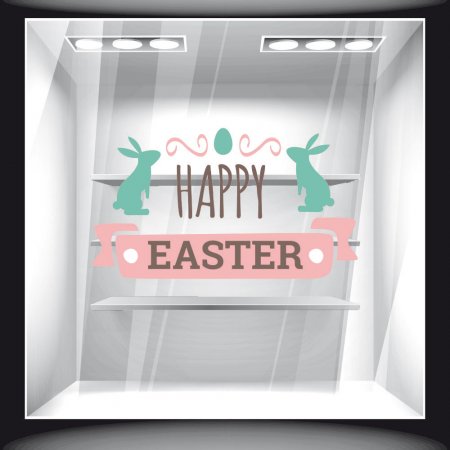 Αυτοκόλλητο Βιτρίνας - Πασχαλινό 63