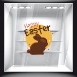 Αυτοκόλλητο Βιτρίνας - Πασχαλινό 72