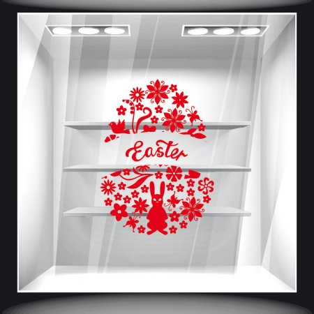 Αυτοκόλλητο Βιτρίνας - Πασχαλινό 81