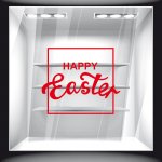 Αυτοκόλλητο Βιτρίνας - Πασχαλινό 89