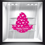 Αυτοκόλλητο Βιτρίνας - Πασχαλινό 92