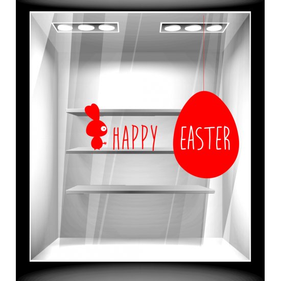 Αυτοκόλλητο Βιτρίνας - Πασχαλινό 98