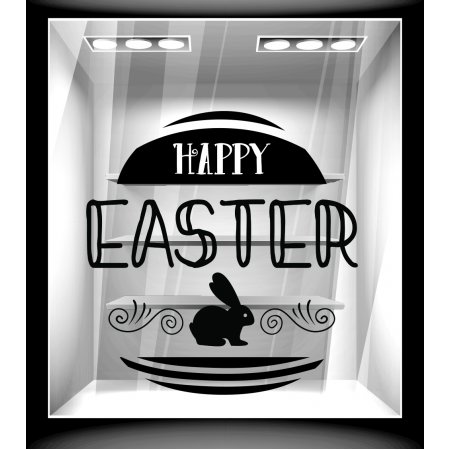 Αυτοκόλλητο Βιτρίνας - Πασχαλινό 101