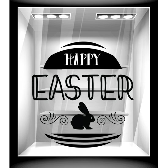 Αυτοκόλλητο Βιτρίνας - Πασχαλινό 101