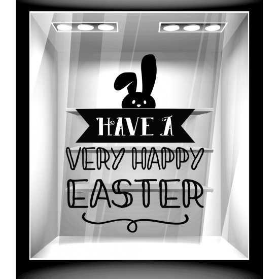 Αυτοκόλλητο Βιτρίνας - Πασχαλινό 102