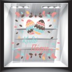 Αυτοκόλλητο Βιτρίνας - Πασχαλινό 01