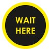 Αυτοκόλλητο δαπέδου σήμανσης - Wait Here