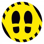 Αυτοκόλλητο δαπέδου σήμανσης - Αναμονή