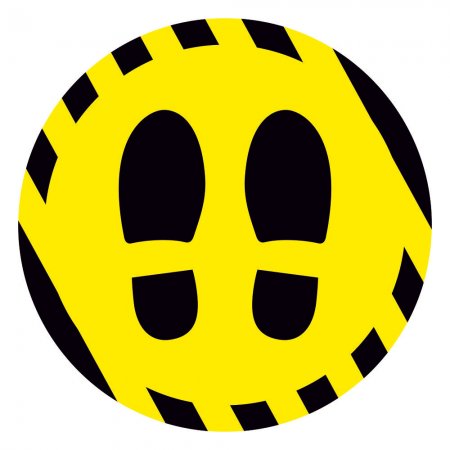 Αυτοκόλλητο δαπέδου σήμανσης - Αναμονή