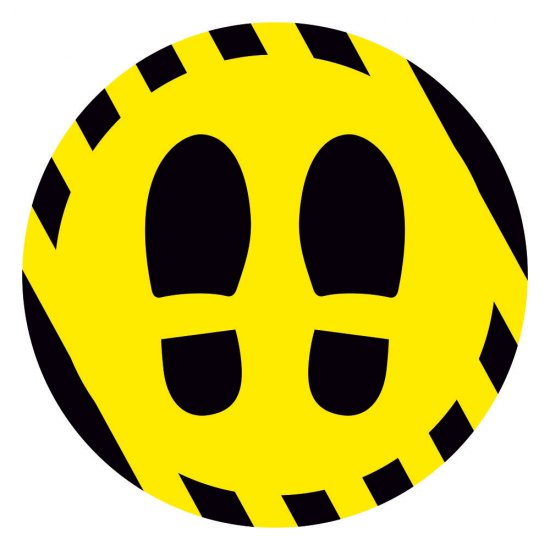 Αυτοκόλλητο δαπέδου σήμανσης - Αναμονή Αυτοκόλλητο δαπέδου σήμανσης - Αναμονή