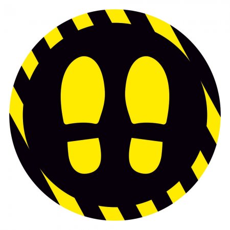 Αυτοκόλλητο δαπέδου σήμανσης - Αναμονή