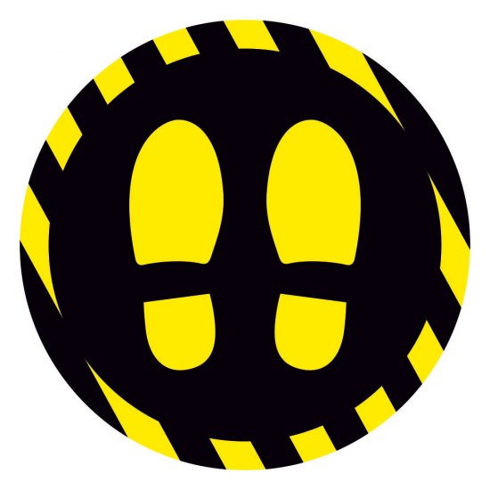 Αυτοκόλλητο δαπέδου σήμανσης - Αναμονή Αυτοκόλλητο δαπέδου σήμανσης - Αναμονή