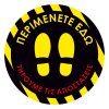 Αυτοκόλλητο δαπέδου σήμανσης - Περιμένετε Εδώ 02 Αυτοκόλλητο δαπέδου σήμανσης - Περιμένετε Εδώ 02
