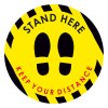 Αυτοκόλλητο δαπέδου σήμανσης - Stand Here