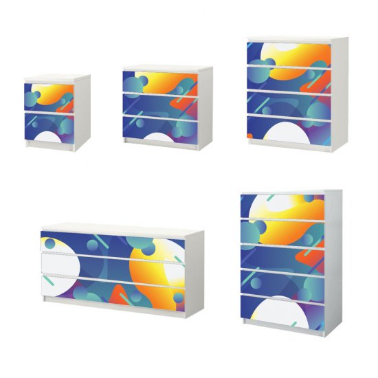 Αυτοκόλλητο Συρταριέρας - Modern 03