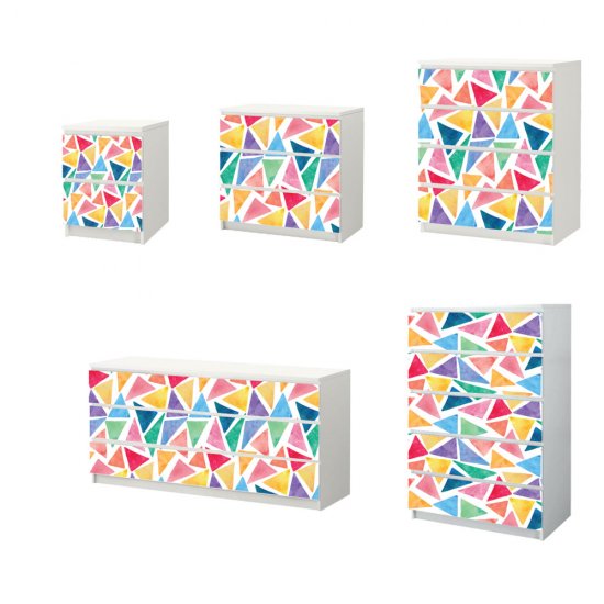 Αυτοκόλλητο Συρταριέρας - Τρίγωνα Αυτοκόλλητο Συρταριέρας - Τρίγωνα