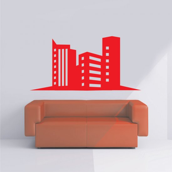 Αυτοκόλλητο τοίχου - Κτίρια 01 Αυτοκόλλητο τοίχου - Κτίρια 01