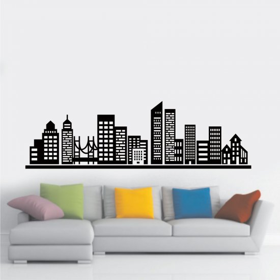 Αυτοκόλλητο τοίχου - Skyline 02 Αυτοκόλλητο τοίχου - Skyline 02
