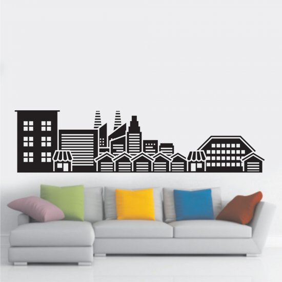 Αυτοκόλλητο τοίχου - Skyline 04 Αυτοκόλλητο τοίχου - Skyline 04