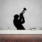 Αυτοκόλλητο τοίχου - Τρομπετίστας
