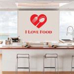 Αυτοκόλλητο τοίχου - Νόστιμη αγάπη