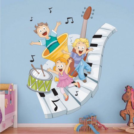 Αυτοκόλλητο τοίχου - Μουσική χαρά