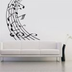 Αυτοκόλλητο τοίχου - Νότες